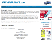 Tablet Screenshot of drive-france.com
